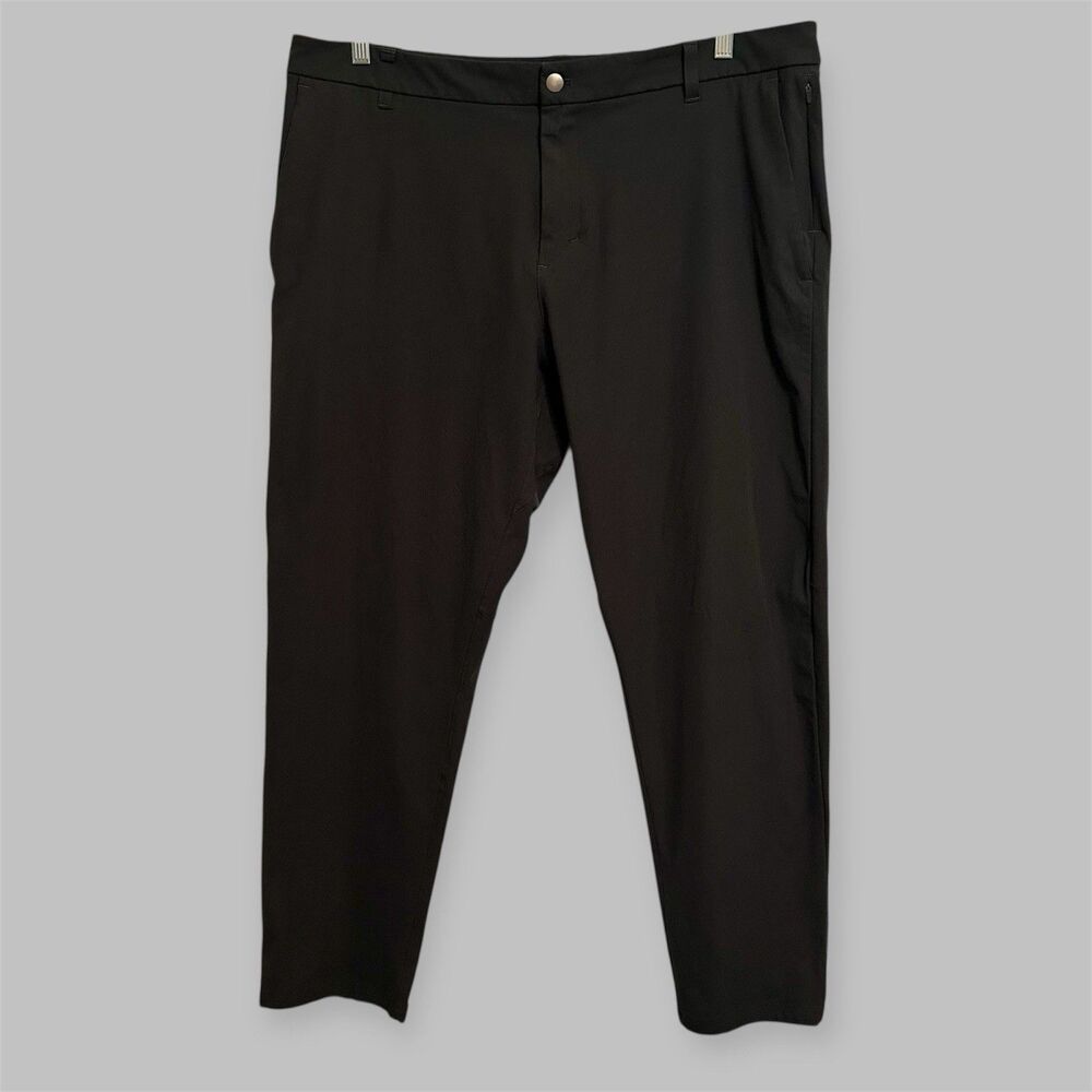 Lululemon Commission Pants Mens 40 Gray Classic Fit Stretch Comfort Casual - Picture 1 of 15
